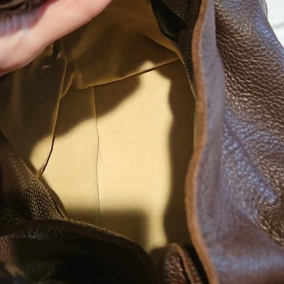 Authentic Bottega Veneta dark chocolate Intrecciato Cervo Cocker Satchel Hobo - Picture 7 of 13